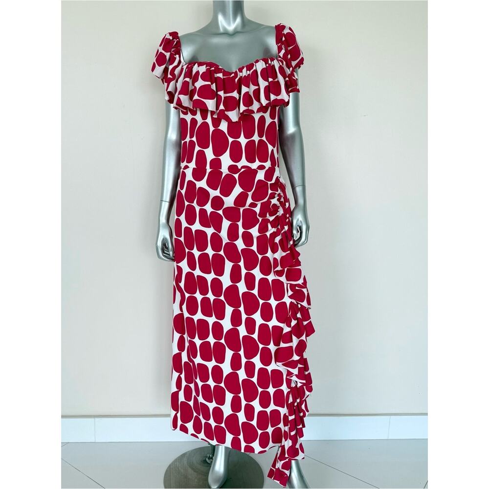 NWT!!! Chiara Boni women polka dot dresses size 16 US Retail 1190$ - Picture 1 of 14